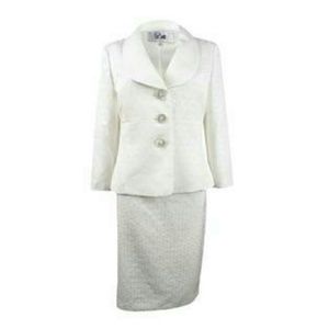 Le suit Women's Jacquard Three-Button Skirt Suit